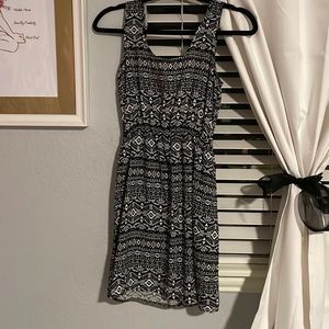 Black and white dress